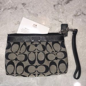 Coach signature collection wristlet